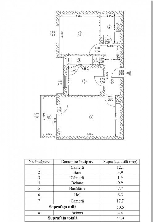 Apartament 2 camere decomandat intermediar Soseaua Nicolina - BRD