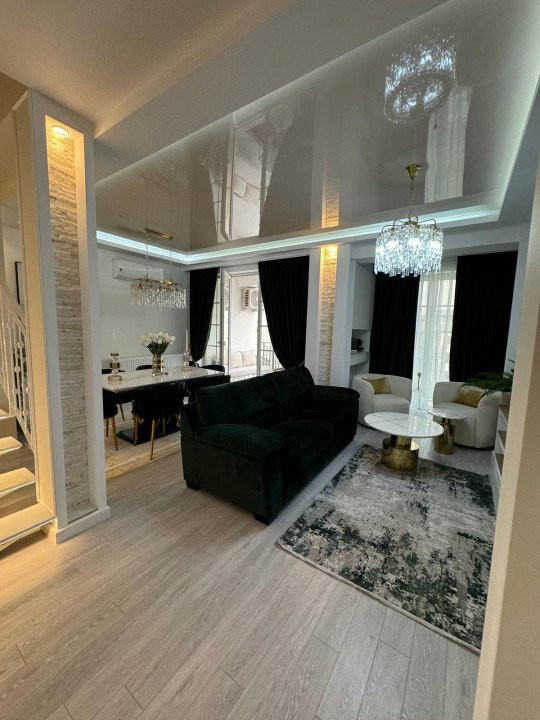 Apartament 3 camere Duplex Lux 128mp mobilat utilat Premium Pacurari-Kaufland 