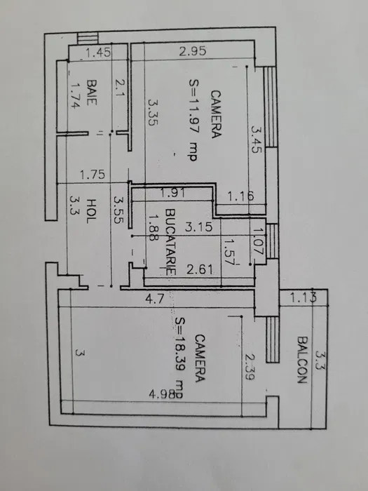 Apartament 2 camere decomandat mobilat si utilat Pacurari OMV