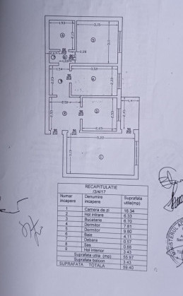 Apartament 3 camere decomandat Pacurari-Petru Poni-Neculau 