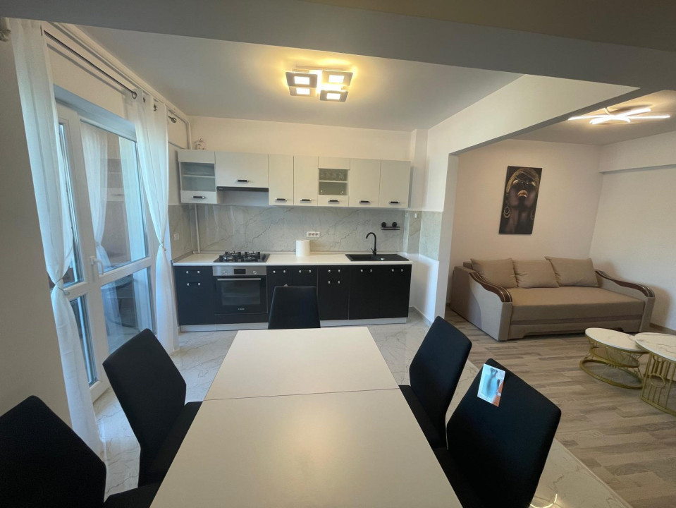 APARTAMENT 2 CAMERE, MOBILAT SI UTILAT, PRIMA CHIRIE, TOTUL NOU, 