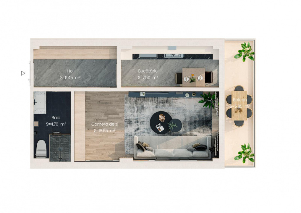 APARTAMENT 1 CAMERA, BLOC NOU, DECOMANDAT,VALEA LUPULUI,LOC DE PARCARE INCLUS