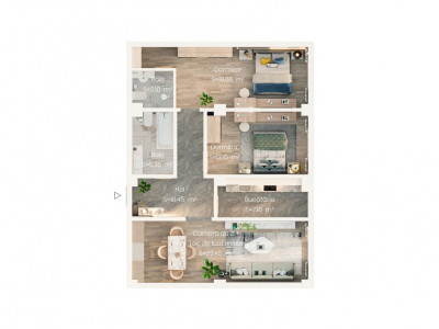 APARTAMENT 3 CAMERE, BLOC NOU, DECOMANDAT,VALEA LUPULUI,LOC DE PARCARE INCLUS