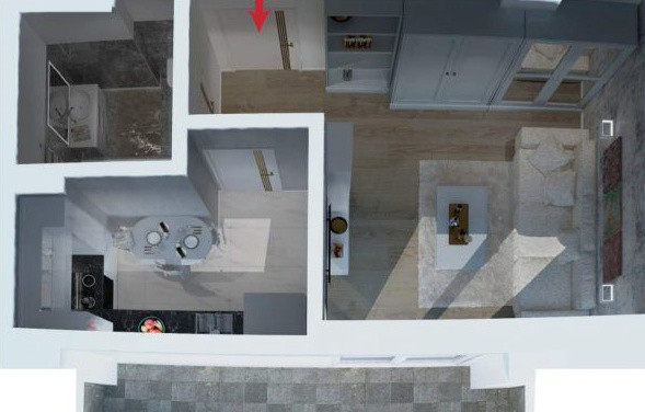 APT 1CAMERA, DECOMANDAT,BLOC NOU CU DOUA LIFTURI, FRUMOASA,INTABULAT