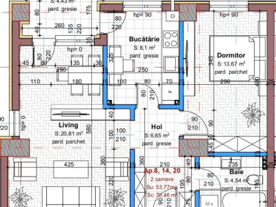 Apartament 2 camere 55mp TVA 21% inclus Valea Adanca-5 drumuri 
