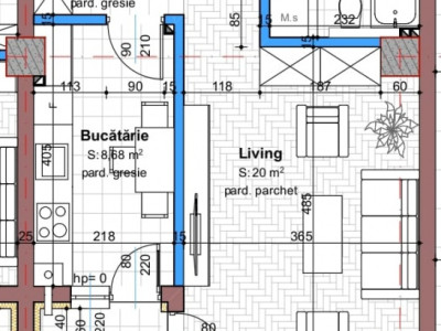 Apartament 1 camera 42mp TVA 21% inclus Valea Adanca-5 drumuri 