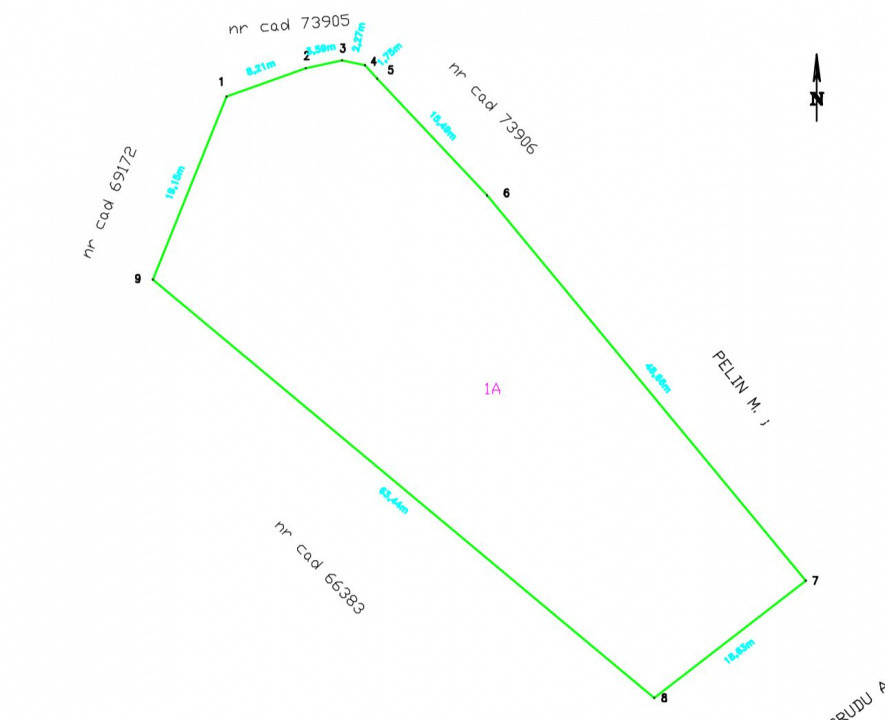 Teren intravilan asfalt 1683mp Rediu- Horlesti - Scoala