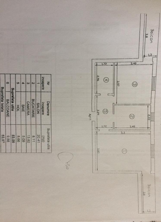 Apartament 2 camere decomandat mobilat 2 balcoane boxa+parcare Popas Pacurari