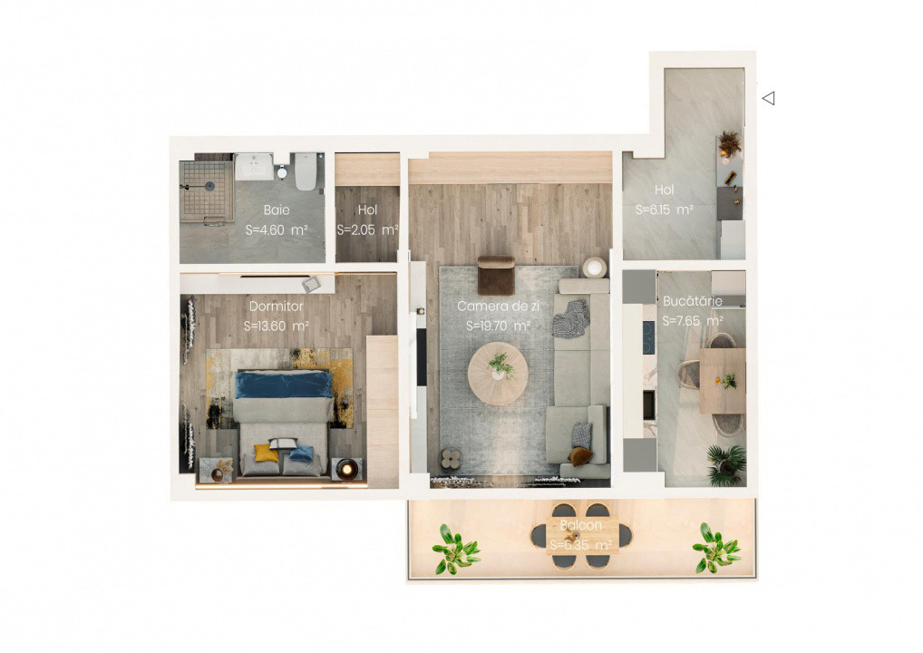 APARTAMENT 3 CAMERE, BLOC NOU, DECOMANDAT,VALEA LUPULUI,LOC DE PARCARE INCLUS