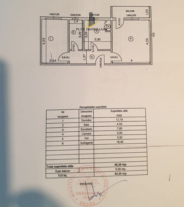 Apartament 2 camere decomandat Arcu boxa loc parcare 