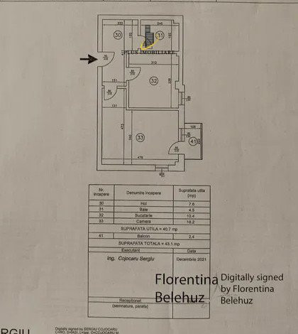 APARTAMENT 1 CAMERA, DECOMANDAT, BLOC NOU, ETAJ 1, MOBILAT