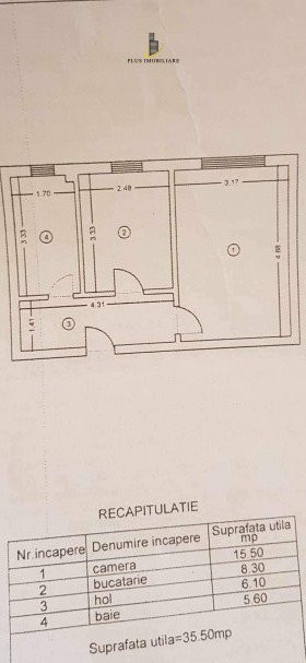APARTAMENT 1 CAMERA, DECOMANDAT, BLOC NOU, PARTIAL MOBILAT