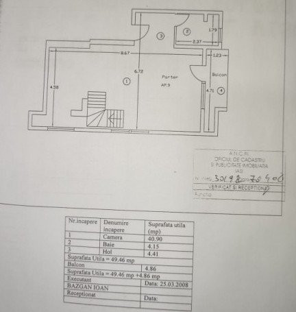 Apartament 3 camere Nicolina-Rond Vechi 101mp +boxa