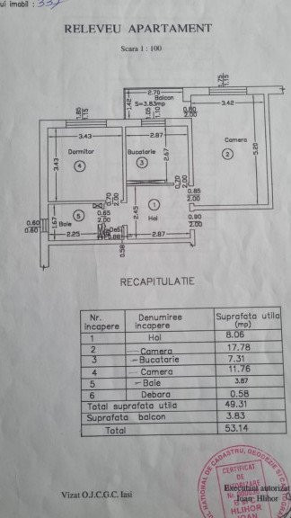 APARTAMENT 2 CAMERE, DECOMANDAT, ETAJ 1, MOBILAT SI UTILAT, TUDOR NECULAI