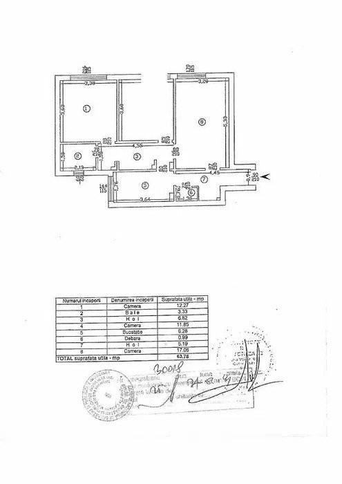 APARTAMENT 3 CAMERE, DECOMANDAT, ETAJ 2 DIN 4 , ULTRACENTRAL